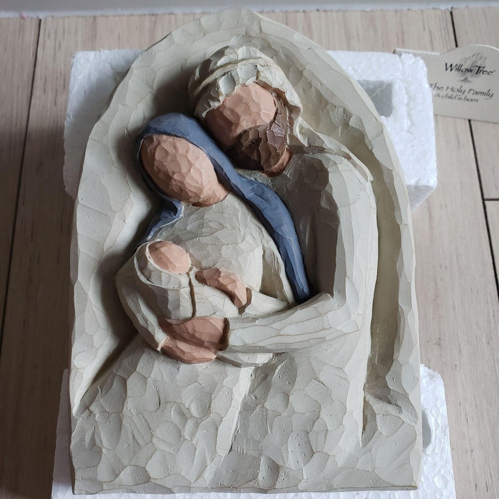Willow Tree Holy Family A Child Is Born Nativity Wall Plaque Christmas Demdaco